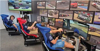  ??  ?? With NASCAR and Formula One seasons on hold, iRacing has stepped in to fill the void on networks, including Fox and NBC.