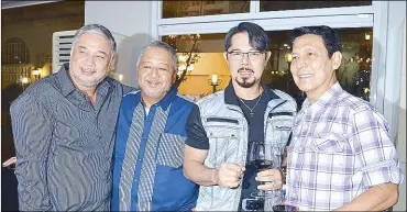  ??  ?? From left: Ricky Davao, Edgar ‘Bobot’ Mortiz, Christophe­r de Leon and Tirso Cruz III