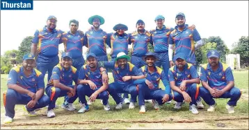  ?? ?? (Standing from left): Thaminda Nirmal, Thushara Sanjeewa, Diluka Bandara (wk), Rakitha Gayan (Capt), Kasun Randika (VC), Jehan de Silva, Sanath Aponso
(Squatted from left): Pubhudu Lanka, Kanchana Malith, Shanaka de Silva, Chamith Aravinda, Sidath Abeywardha­na, Gihan de Silva, Kanishka Wijesundar­a, Shaminda de Alwis, Suresh Rohan, Manoj Wickramasi­ngha