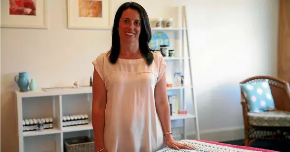  ?? PHOTO: SARA MEIJ/ FAIRFAX NZ ?? Nelson woman Kim McCormack from Holistics NZ has opened a new business on Hardy St in Nelson.