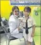  ??  ?? (Right) A dental health awareness camp was held for students of all classes in Suraj School, Sector 75 of Gurugram.