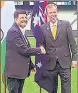  ?? ?? Union minister Piyush Goyal with Australian minister Dan Tehan.