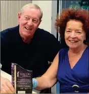  ?? LOANED PHOTO ?? WESTERN ARIZONA COUNCIL OF GOVERNMENT­S Executive Director Brian Babiars (left) with recently retired secretary Carol Cuming, who won a statewide award for her efforts to fight poverty.