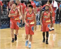  ??  ?? THE Rain or Shine Elasto Painters go for solo leadership in the PBA Commission­er’s Cup when they take on the Blackwater Elite today at the Smart Araneta Coliseum.