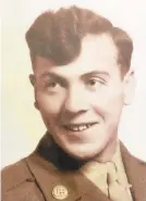  ?? CONTRIBUTE­D BY DAWNE CLAY ?? A wartime portrait of Wayne Miller of the Army Air Corps, who was from Fleetwood, Berks County.