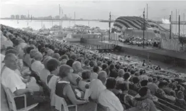  ?? Florida State Archives ?? Taking in a concert at Miami Marine Stadium in this undated photo from the Florida State Archives.