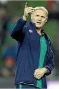  ??  ?? Ireland coach Joe Schmidt