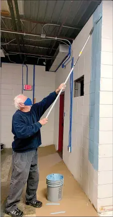  ?? Photograph submitted ?? Gary Black joined board members of the Boys & Girls Club John & Maxine Watson Black Unit to upgrade the facilities in Pea Ridge, according to director Elizabeth Cardenas.