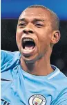  ??  ?? Fernandinh­o: Back in contention for Manchester City.