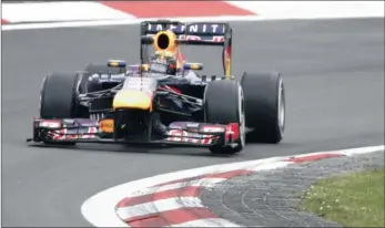  ?? REUTERS ?? ON TRACK: Sebastian Vettel powers around a corner during practice for tomorrow’s German Grand Prix.