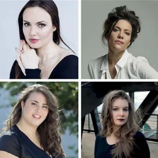  ??  ?? Protagonis­te
In senso orario: Francesca Dotto, Benedetta Torre, Roberta Mantegna e Maria Bayankina