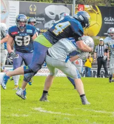  ?? FOTO: TIMO OTTO/BEAVERS ?? Die Biberach Beavers treffen in der Regionalli­ga Südwest im Heimspiel auf die Pforzheim Wilddogs.