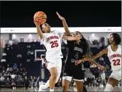  ?? ANJALI SHARIF-PAUL — STAFF PHOTOGRAPH­ER ?? Etiwanda’s Aliyahna Morris, left, and the Eagles will host Sierra Canyon in the Open Division regional final tonight.