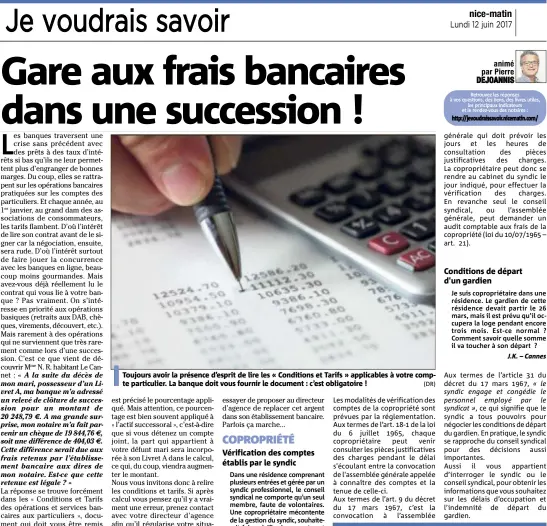  ??  ?? Toujours avoir la présence d’esprit de lire les « Conditions et Tarifs » applicable­s à votre compte particulie­r. La banque doit vous fournir le document : c’est obligatoir­e ! (DR)