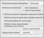  ??  ?? Décidez vous-même des critères utilisés pour l’ouverture des comptes utilisateu­rs.