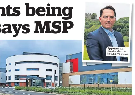  ??  ?? Waiting times Forth Valley Royal Hospital
Appalled MSP Dean Lockhart has hit out at the figures