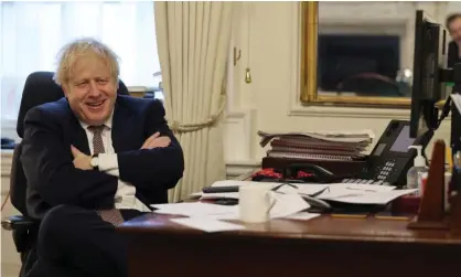  ?? Photograph: Andrew Parsons/No 10 Downing Street ?? ‘Boris Johnson could summon MPs back, but won’t because that risks alerting the public to the sorry state we are in.’