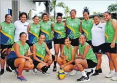  ?? Picture: JONA KONATACI ?? The Nadi Blues team at the FMF Gymnasium in Suva yesterday.