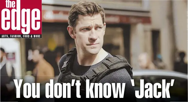  ??  ?? ON A MISSION: John Krasinski, above and below, plays CIA employee Jack Ryan, who discovers a possible terrorist attack, in ‘Tom Clancy’s Jack Ryan.’