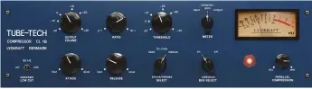  ??  ?? CL 1B is the only one of Tube-Tech Complete Collection MK II’s plugins to have been fully remodelled