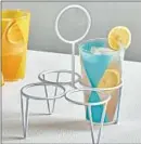  ??  ?? West Elm’s All Around Drink Caddy has retro charm and makes for easy serving and cleanup, $9, westelm.com