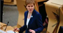  ??  ?? Our reader has rejected suggestion­s that the daily briefing by First Minister Nicola Sturgeon is a party poltiical broadcast