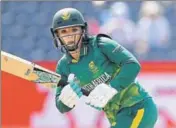  ?? GETTY IMAGES ?? South Africa’s Mignon du Preez hit an unbeaten 90.