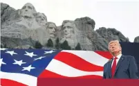  ?? ANNA MONEYMAKER THE NEW YORK TIMES ?? President Donald Trump said at Mount Rushmore Friday that Americans shouldn’t have to apologize for U.S. history.