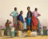  ??  ?? 6. Patti Andre, Water Carrier’s, oil, 16 x 20"
6