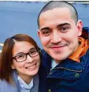  ??  ?? LJ Reyes (left) and Paolo Contis spent the holidays in chilly New York City.