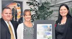  ?? PICTURE / SUPPLIED ?? GOOD CAUSE: Far North District councillor Willow Jean Prime (right) with church leader Trevor Beatson and his wife Danielle at the screening of Meet the Mormons.