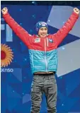  ??  ?? Zweimal Gold, einmal Silber, einmal Bronze: Skispringe­r Stefan Kraft aus Ös terreich.