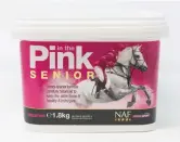  ??  ?? nAF In tHe PInK senIor Formulated to meet all the nutritiona­l requiremen­ts of the older horse and to give the support needed to stay active. £23.99 for 900g naf-equine.eu/uk