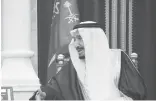  ??  ?? Le roi Salmane d’Arabie Saoudite, le 19 juin 2017 à La Mecque