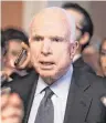  ?? FOTO: AFP ?? US-Senator John McCain kämpft gegen den Krebs.