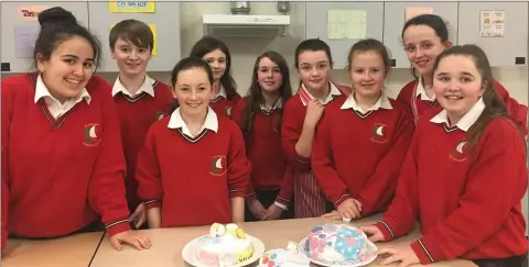  ??  ?? First Year students from Coláiste Chill Mhantáin competing in an ‘Ultimate Cake Off’ in Cake Decorating Club.