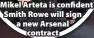  ??  ?? Mikel Arteta is confident Smith Rowe will sign a new Arsenal
contract