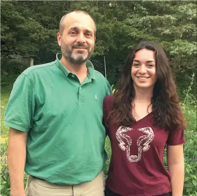  ?? Photos by Ernest A. Brown ?? The story of Woonsocket graduate Peter Tarmey (left) and his daughter, Lincoln High graduate Maggie Tarmey (right) is a story of a father’s love for his daughter. The Tarmeys lost the matriarch of the household in 2015.