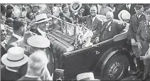  ??  ?? RIDING IN STYLE: Franklin D. Roosevelt in his Packard in 1932 with his running mate, John Nance Garner.