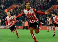  ?? — AFP ?? Dutch defender Virgil van Dijk is eligible to play for Liverpool after his registrati­on was finalised following his protracted 75 million pound move from Southampto­n.