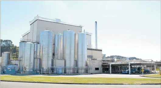  ??  ?? Fonterra’s Pahiatua site opened in 1976. Pictured are two milk powder driers.