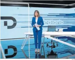  ?? RTVE ?? El plató de los ‘Telediario­s’ desde este lunes, estrenado el domingo.