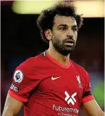  ?? ?? Confident: Liverpool’s star striker Salah