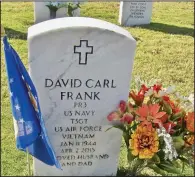  ??  ?? David Frank saw duty during the Vietnam War as an Air Force technical sergeant.