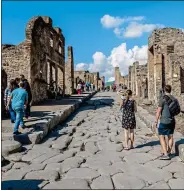  ??  ?? BLOW: The archaeolog­ical trip to Pompeii was axed