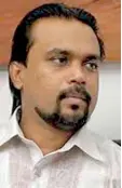  ??  ?? WIMAL: Fast one within remand walls