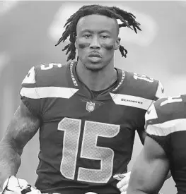  ?? ELAINE THOMPSON/ASSOCIATED PRESS ?? Seattle WR Brandon Marshall will play Sunday at Denver, where he became an NFL star.