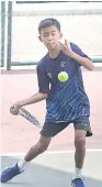  ?? ?? BERBAKAT BESAR: Ryoga memperoleh satu lagi kemenangan luar biasa di TennisMala­ysia Junior Tour Leg 2, di Johor.