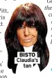  ?? ?? BISTO Claudia’s tan