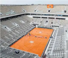  ?? AFP ?? The entire claycourt season has been wiped out with the French Open shifted to September-October.